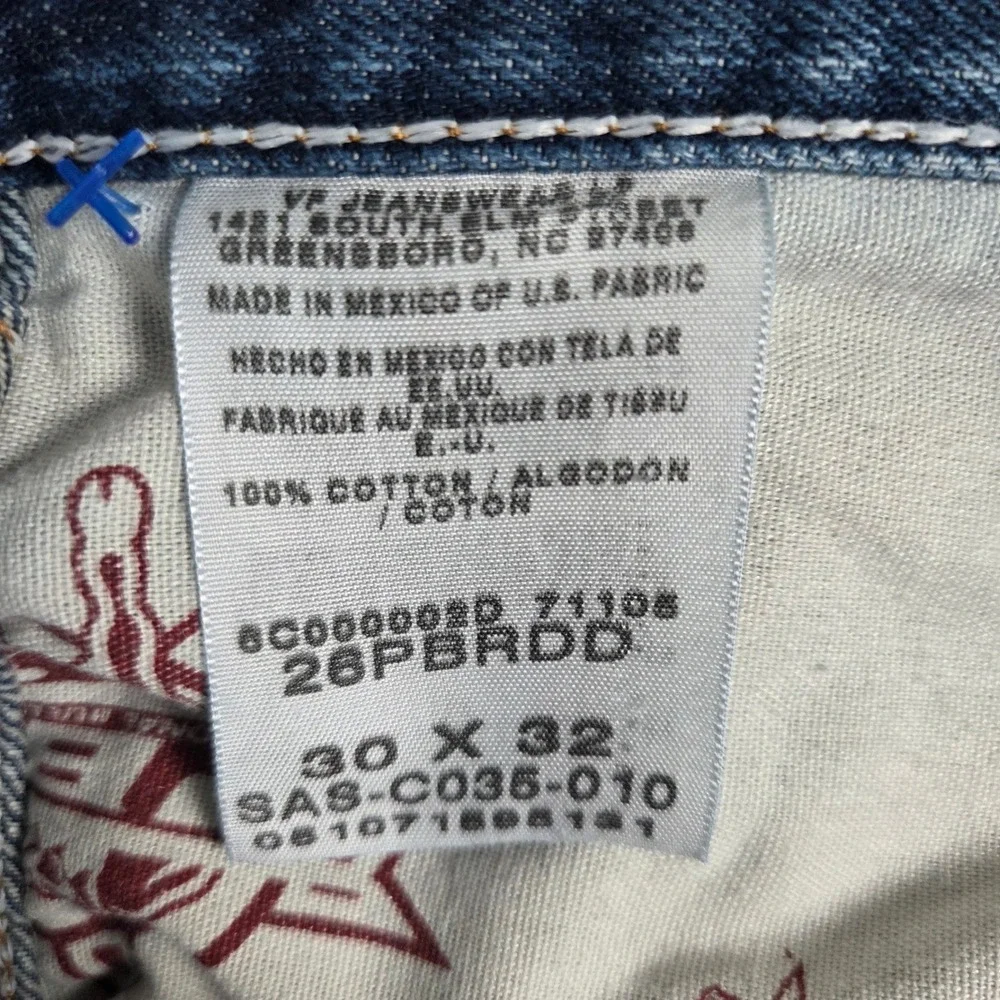 Wrangler PBR Professional Bull Riders Jeans Mens 30x32 Blue Straight Leg 26PBRDD